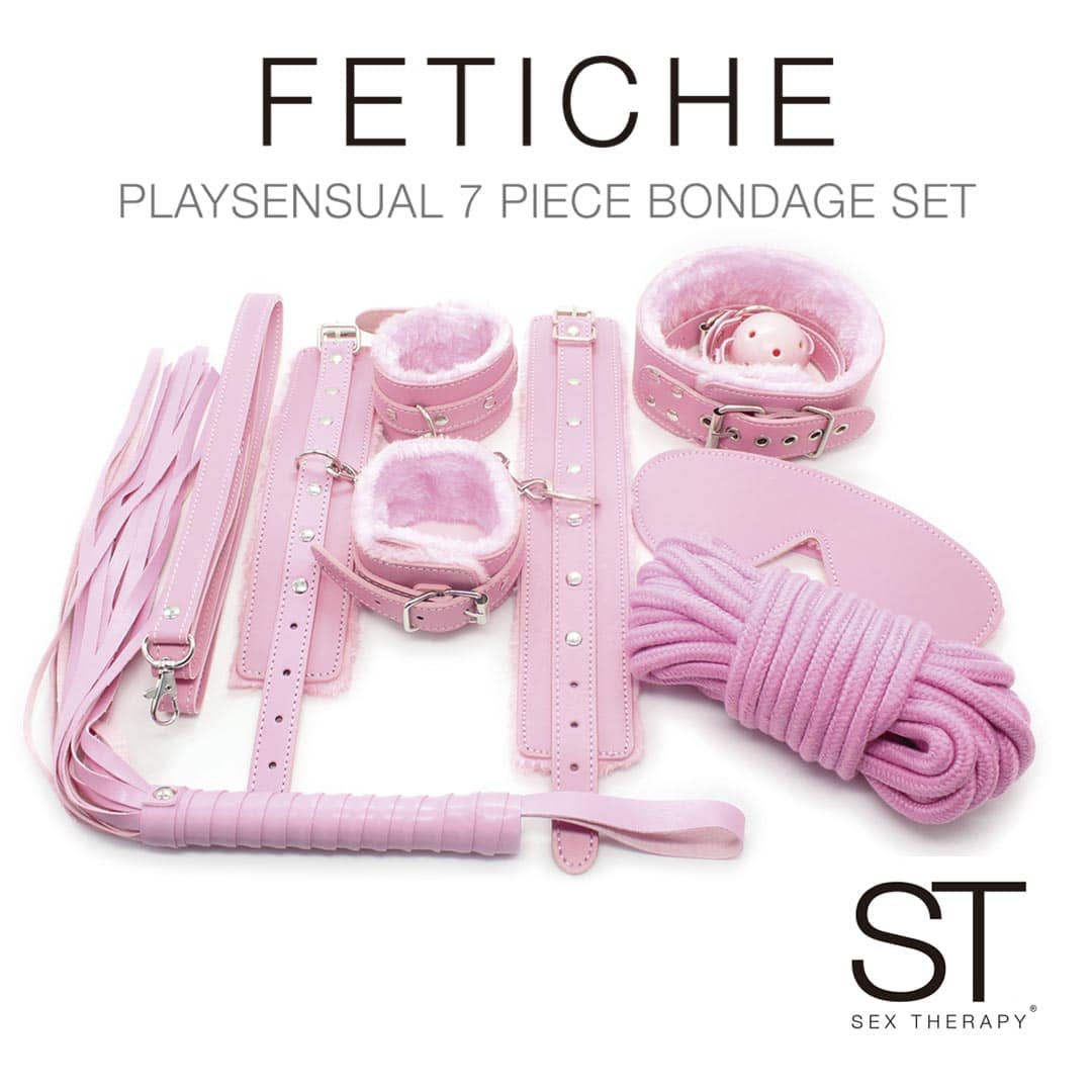 Vibro 7 Piezas Bondage Set - ST-KIT-0095 PINK